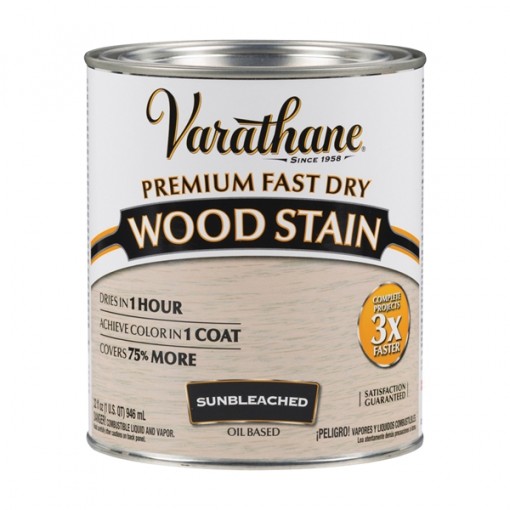 VARATHANE 262011 Wood Stain, Sun Bleached, 1 qt Can