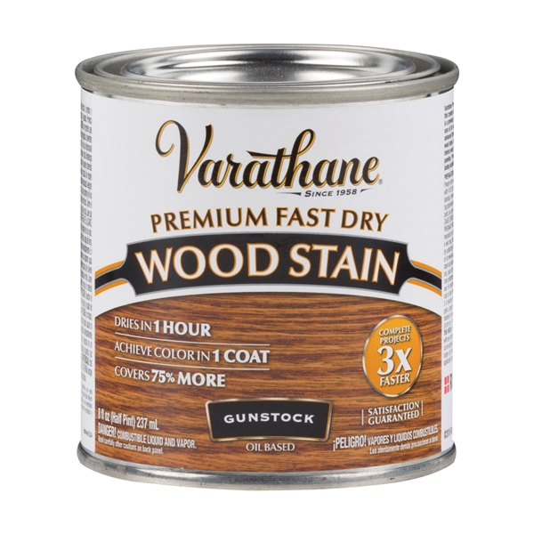 Varathane Premium Fast Dry Wood Stain, Gunstock, 1/2 pt. Wilco Farm