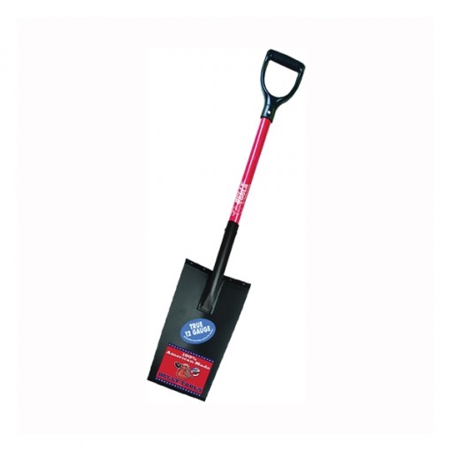 BULLY Tools 82500 Edging and Planting Spade, 13 in L x 7-1/2 in W Blade, Fiberglass Handle