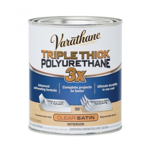 VARATHANE 284473 Polyurethane Paint, Clear, 1 qt Can