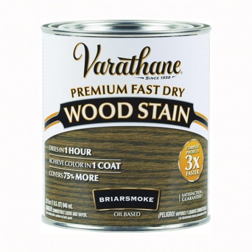 VARATHANE 313608 Wood Stain, Briar Smoke, 1 qt Can