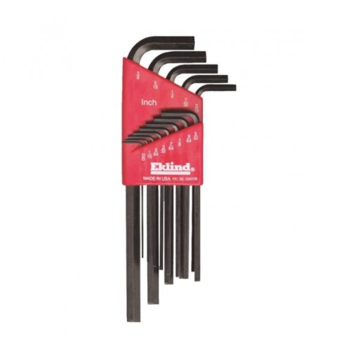 Eklind 10213 Hex Key Set, Steel, Black, 13-Piece