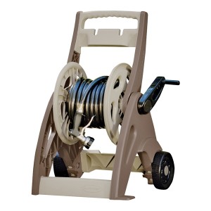 suncast hosemobile 175 ft beige retractable wheeled hose reel cart
