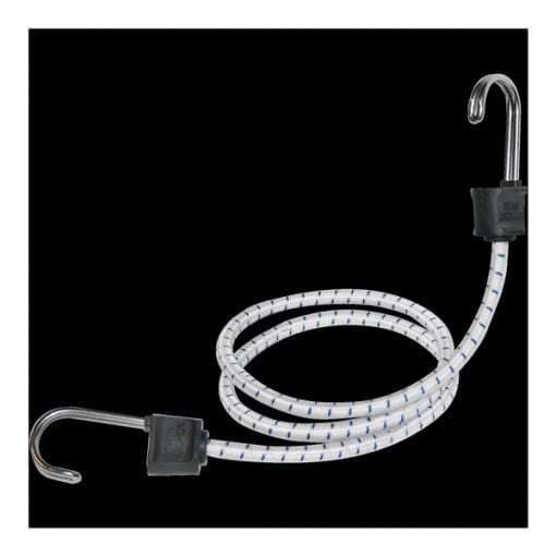 KEEPER Twin Anchor 06274 Bungee Cord, Hook End, 24 in L, Rubber