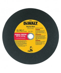 DeWALT DW8001 Cutting Wheel, Coarse, Aluminum Oxide, 14 in Dia