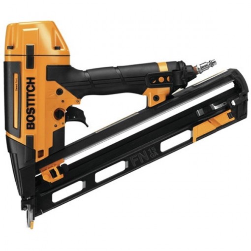 Bostitch BTFP72156 Finish Nailer Kit, 1/4 in Air Inlet, 129 Magazine, 1-1/4 to 2-1/2 in Fastener