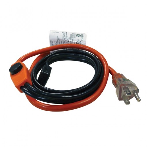 EasyHeat AHB-013A Pipe Heating Cable, 120 V, 21 W, 3 ft L, 1 in Dia