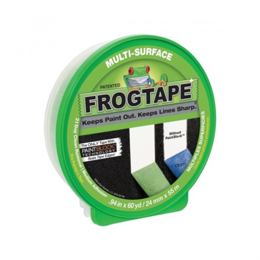 FrogTape 1358463 Multi-Surface Painting Tape, 60 yd L, 0.94 in W, Green