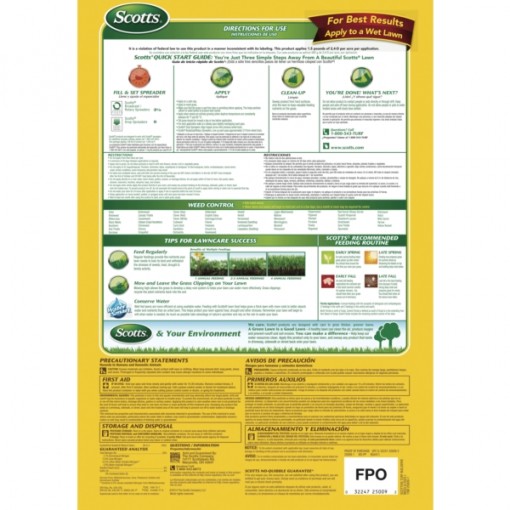 Scotts Turf Builder 24990 Weed and Feed, Phenoxy, 14.29 lb Bag