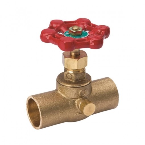 Southland 105-603nl Stop And Waste Valve, 1 2 In Compression, Brass 