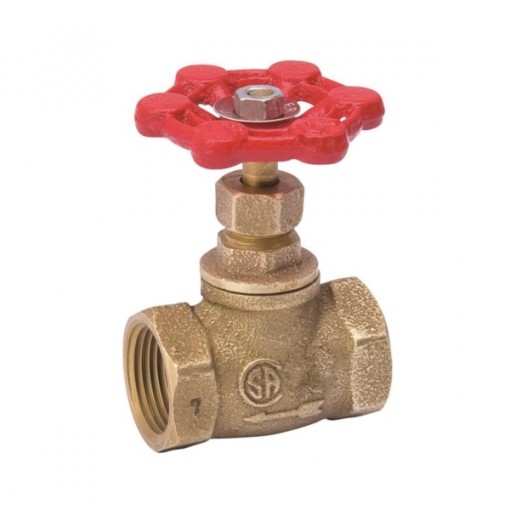 Southland 105-003NL Stop Valve, 1/2 in FPT x FPT, Brass