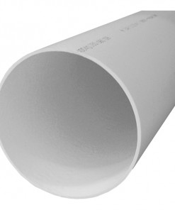 GENOVA 40040 Solid Sewer and Drain Pipe, 10 ft L, White