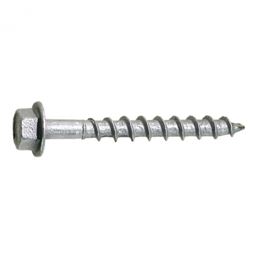 Simpson Strong-Tie Strong-Drive SD10112R100 Connector Screw, #10 Thread, Serrated, 1/4 in Drive, Sharp Point