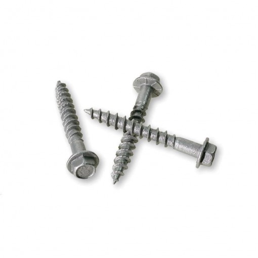 Simpson Strong-Tie Strong-Drive SD10112R100 Connector Screw, #10 Thread, Serrated, 1/4 in Drive, Sharp Point