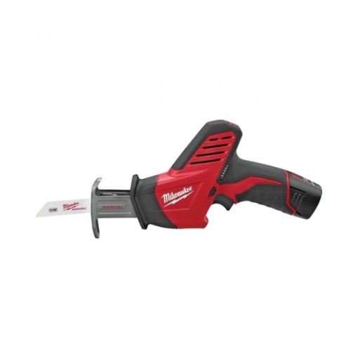Milwaukee 2420-21 Reciprocating Saw Kit, 12 V Battery, Lithium-Ion Battery, 1/2 in L Stroke, Black/Red