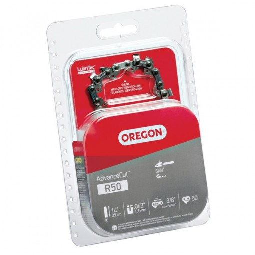 Oregon AdvanceCut R50 Saw Chain, 50-Link, 3/8 in TPI/Pitch