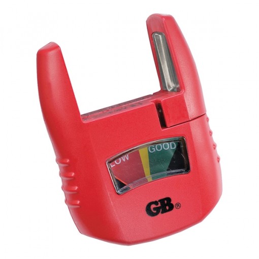 GB GBT-3502 Battery Tester, Analog Display, Red