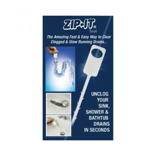 COBRA TOOLS ZIP-IT 00412 BL Drain Cleaning Tool, Poly