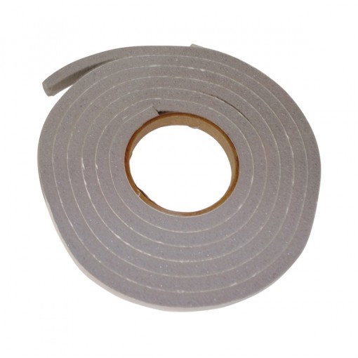 Frost King V445H Foam Tape, 10 ft L, 3/8 in Thick, Vinyl, Gray