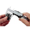 GENERAL 147 Digital Caliper, 1.57 in Jaw, 0 to 6 in, Stainless Steel