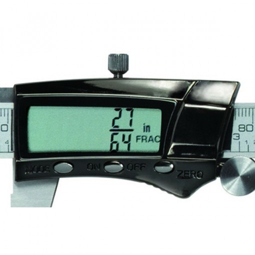 GENERAL 147 Digital Caliper, 1.57 in Jaw, 0 to 6 in, Stainless Steel