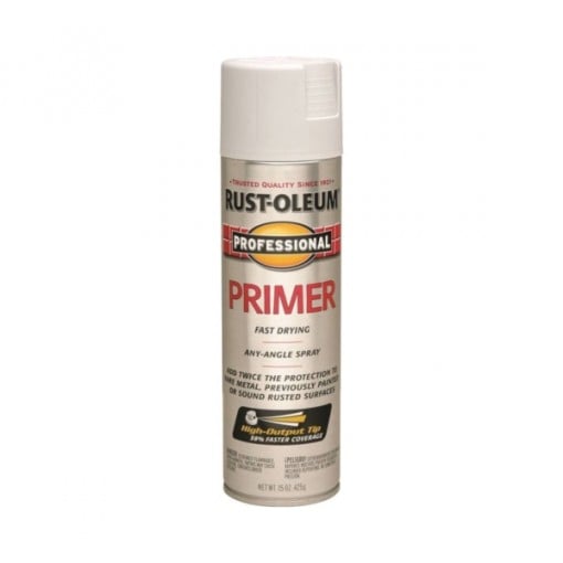 RUST-OLEUM PROFESSIONAL 7582838 Primer Spray, Flat, Gray, 15 oz