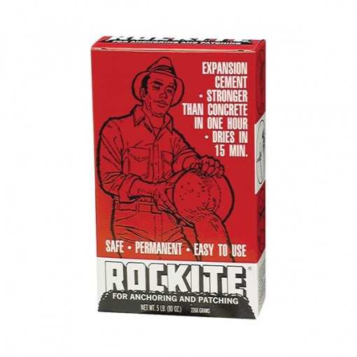 Rockite 10005 Expansion Cement, White, 5 lb Box
