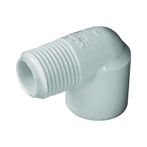 GENOVA 300 Series 32805 Street Pipe Elbow, 1/2 in Slip, 1/2 in MIP, 90 ...