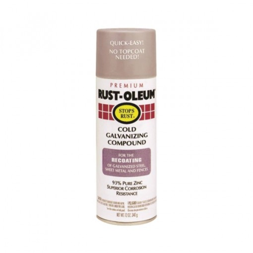 RUST-OLEUM STOPS RUST 7785830 Galvanizing Compound Spray, Matte, Gray, 16 oz