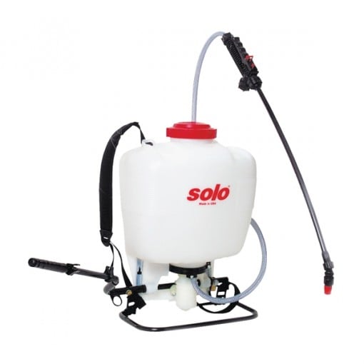 SOLO 425 Backpack Sprayer, 4 gal Tank, 4 ft L Hose, HDPE Tank