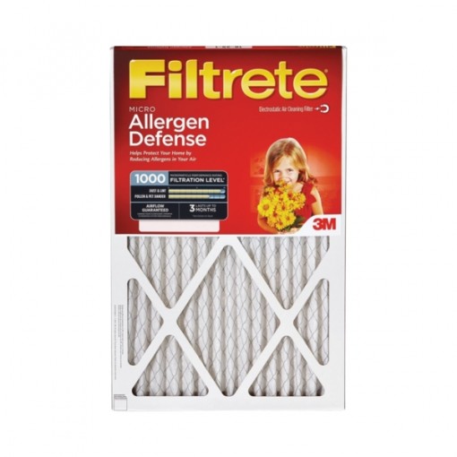 Filtrete 9803DC-6 Allergen Reduction Micro Air Filter, 25 in L, 20 in W, 11 MERV, Pleated Fabric Filter Media