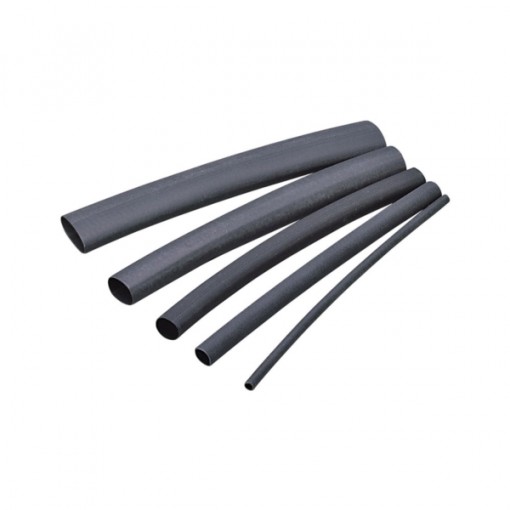 GB HST-125 Heat-Shrink Tubing, 1/8 to 1/16 in Dia, 4 in L, Polyolefin ...