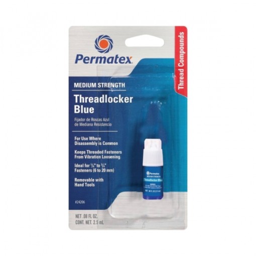 Permatex 24206 Medium-Strength Threadlocker, 2.5 mL Bottle