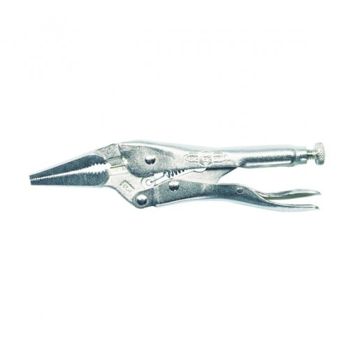 IRWIN VISE-GRIP Original 1602L3 Long Nose Locking Plier with Wire Cutter, 1-1/2 in Jaw Opening, Nickel Jaw