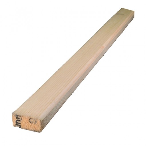 ALEXANDRIA Moulding 001X2-WS096C1 Furring Strip, 8 ft L, 2 in W, 1 in Thick