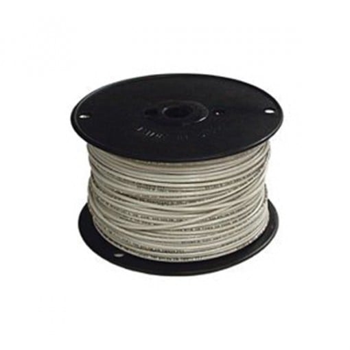 Southwire 14WHT-SOLX500 Solid Building Wire, 14 AWG, 500 ft L, White Nylon Sheath