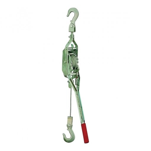 AMERICAN POWER PULL 18500 Cable Puller, 1 ton Lifting, Wheel Ratchet, Galvanized Steel