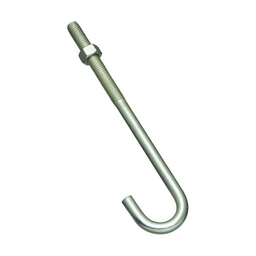 National Hardware 2195BC Series 232967 J-Bolt, 3/8 in Thread, 3 in L Thread, Steel, Zinc