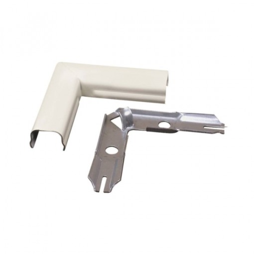 Legrand Wiremold B-6 Flat Raceway Elbow, Metal, Ivory