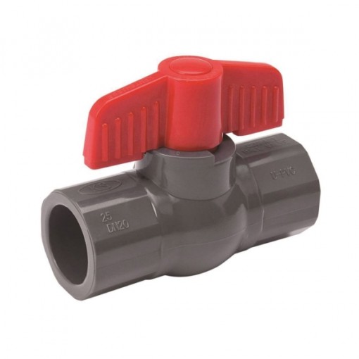 B & K 107-605 Ball Valve, 1 in Compression, 2 Ports/Ways, PVC