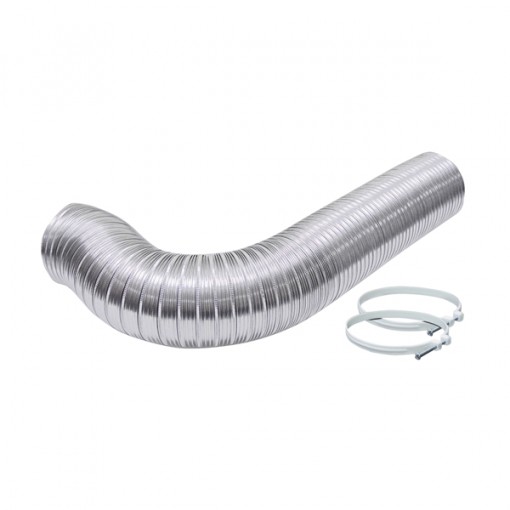 Lambro 3120L Flexible Semi-Rigid Duct Kit, 4 in, Aluminum