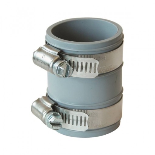 FERNCO PTC-150 Pipe Coupling, 1-1/2 in Slip Joint, 2.34 in L