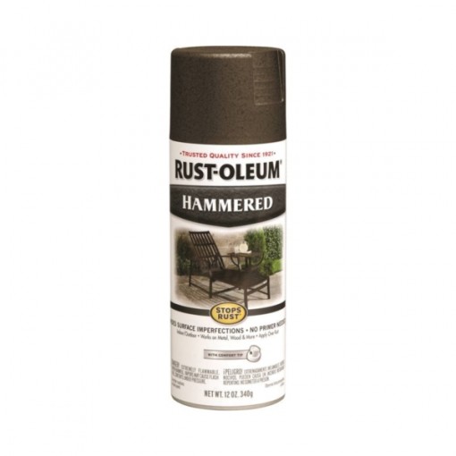 RUST-OLEUM STOPS RUST 7218830 Fast Dry Spray Paint, Hammered, Dark ...