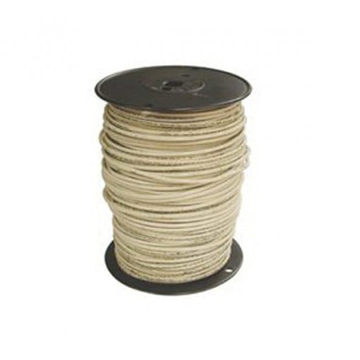 Southwire 10WHT-STRX500 Stranded Building Wire, 10 AWG, 500 ft L, White Nylon Sheath