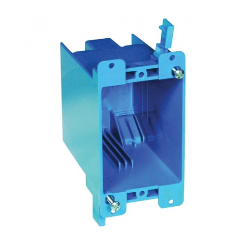 Carlon B120R Outlet Box, Clamp Cable Entry, Clamp Mounting, PVC