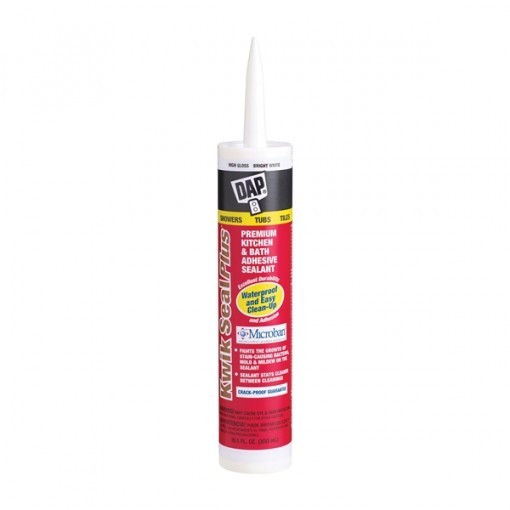 DAP 18510 Adhesive Sealant, White, 10.1 oz Cartridge