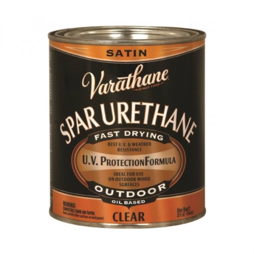 VARATHANE 9341H Spar Urethane Paint, Clear, 1 qt Can