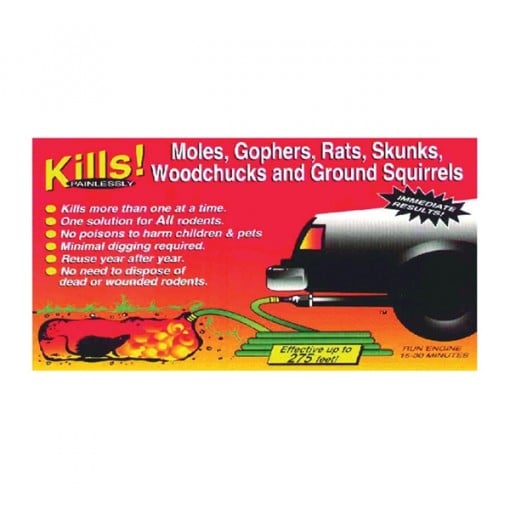 MANNING PRODUCTS UE-12 Underground Rodent Exterminator, 275 ft Coverage Area