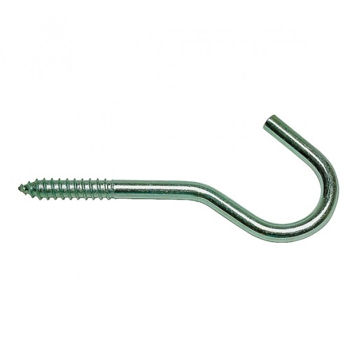National Hardware 130583 Full Threaded Bolt Hook, 12 in L x 5/8 in W, Zinc Plated