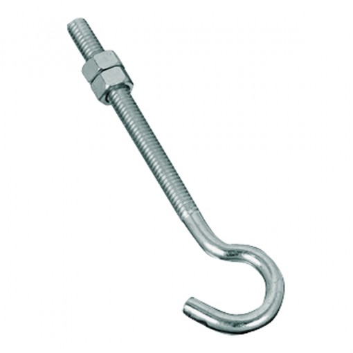 National Hardware 2162BC Series N221-689 Hook Bolt, 5/16 in Thread, Steel, Zinc